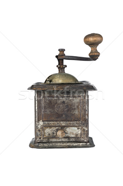 Old coffee grinder isolated Stock photo © klikk