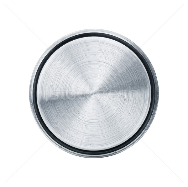 Metal cilindro isolato oggetto bianco Foto d'archivio © klikk