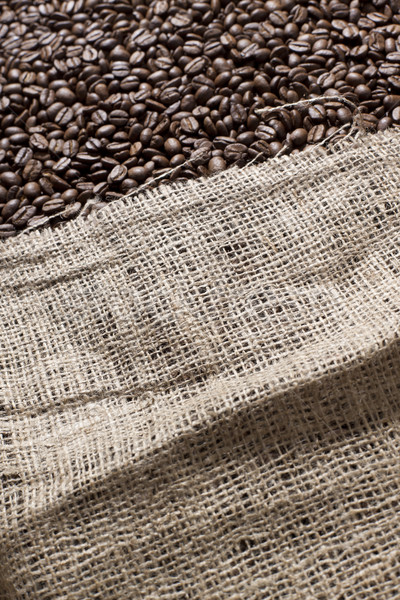 Bag full of coffee beans Stock photo © klikk