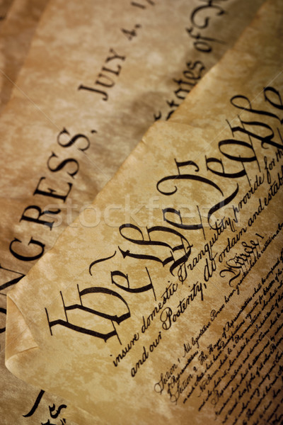 Close-up of the U.S. Constitution Stock photo © klikk