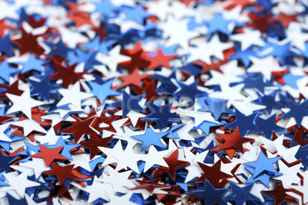 Vatansever konfeti star mükemmel seçim Stok fotoğraf © klikk