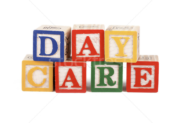 Daycare - alphabet blocks isolated Stock photo © klikk