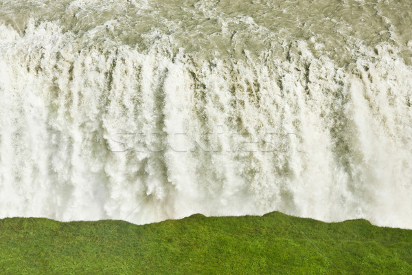 Waterval beroemd IJsland water natuur energie Stockfoto © klikk