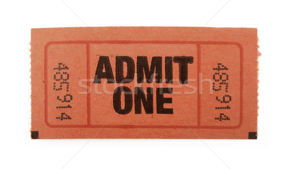 Admit one ticket Stock photo © klikk