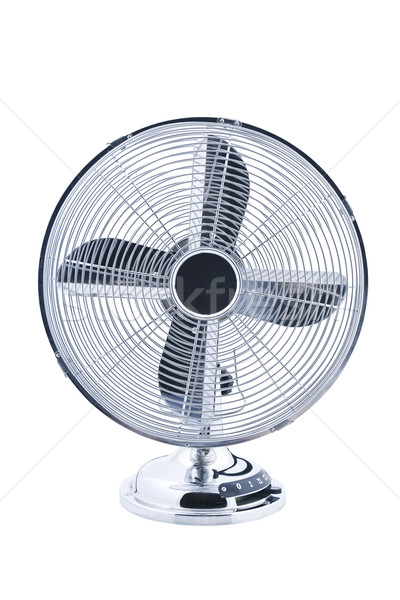 Retro fan geïsoleerd vintage ventilator witte Stockfoto © klikk