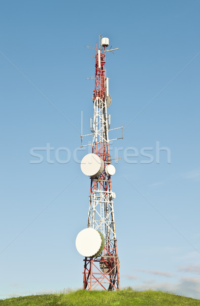 Comunicazione torre erboso Hill internet televisione Foto d'archivio © klikk