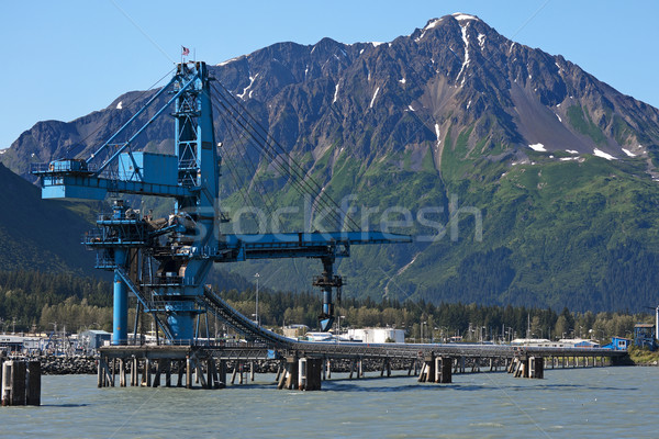Loading installation for coal into ships at Seward - Alaska. Stock photo © Klodien