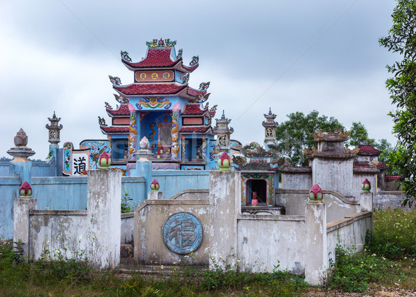Vietnam család sír pasztell színek kínai Stock fotó © Klodien