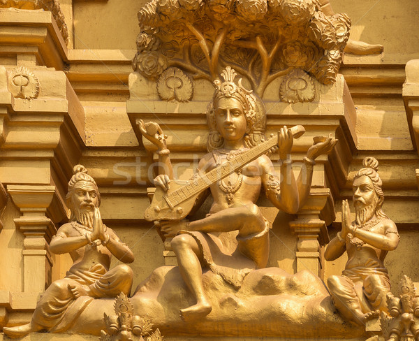 Goddess Saraswati on Sri Naheshwara temple in Bangalore. Stock photo © Klodien