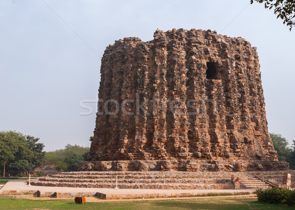 Stock photo: Stupa like bottom of a second never finished minaret at Qut'b Minar.