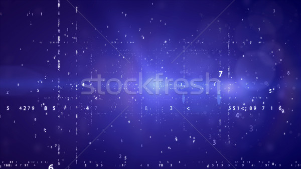 Ciberespaço digital código binário azul projeto teia Foto stock © klss