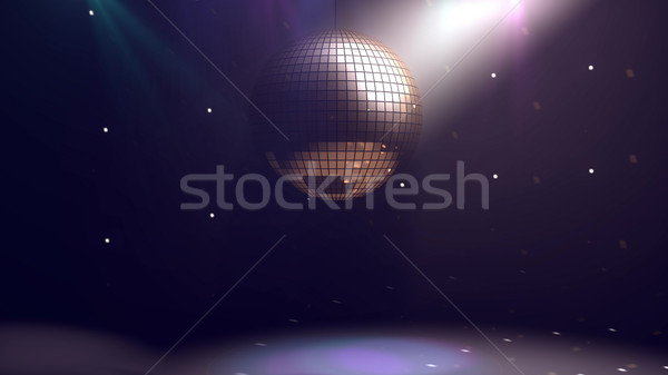 Stockfoto: Disco · partij · 3D · disco · ball · textuur