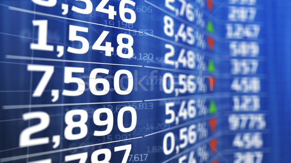 Display of Stock market quotes Stock photo © klss