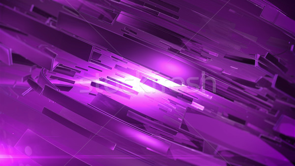抽象的な 3D 紫色 色 技術 ストックフォト © klss
