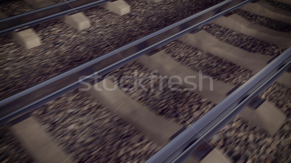 The railways for a train Stock photo © klss