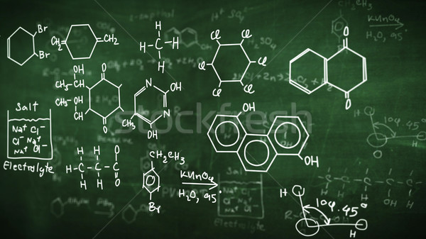 化学 クラス 緑 黒板 科学 学校 ストックフォト © klss