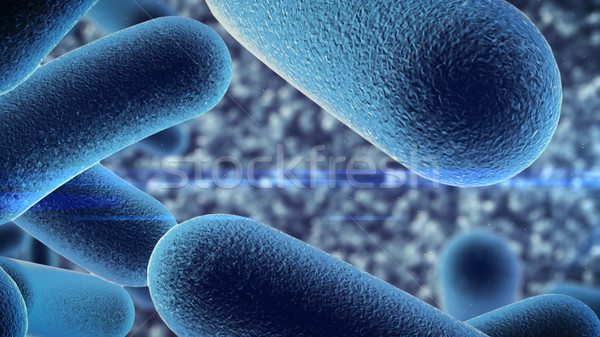 Bakteriler mikroskop 3D kan sağlık Stok fotoğraf © klss