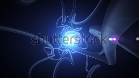 繊維 光学 ストリーミング 暗闇の中 明るい 球 ストックフォト © klss