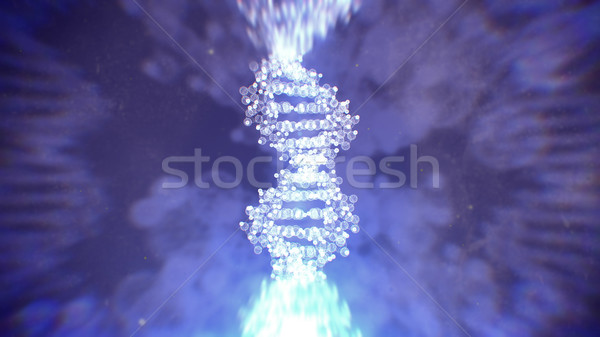 Abstract medical DNA structure. Science concept backdrop. Stock photo © klss