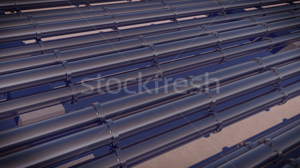 Pipeline Transport Transport Waren Material Rohr Stock foto © klss