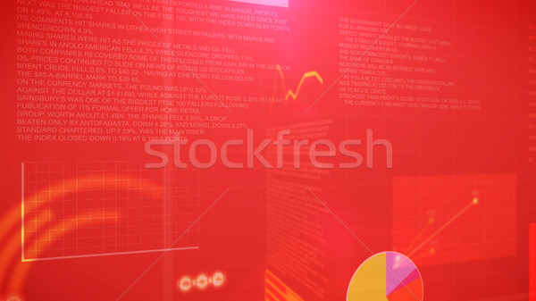 Stock market chart with a red background Stock photo © klss