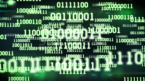Absztrakt bináris kód képernyő asztal zöld számítógép Stock fotó © klss