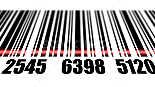 Barcode reading on white background. Stock photo © klss