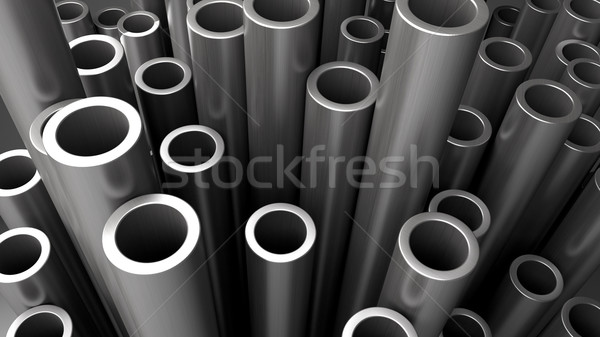 Stack of steel pipes. Stock photo © klss