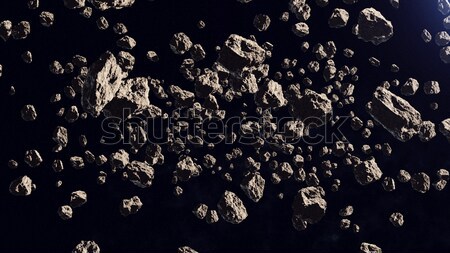 A lot of asteroids in a far off orbit  Stock photo © klss