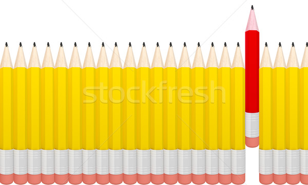 3dのレンダリング 詳しい 鉛筆 孤立した 白 グレー ストックフォト © klss
