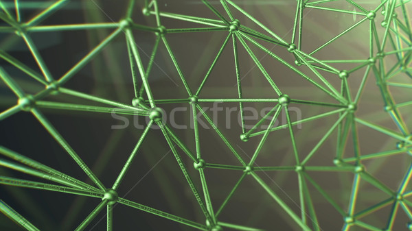 Stock fotó: Molekuláris · struktúra · modell · 3D · renderelt · kép · háttér
