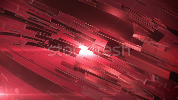 美しい 赤 3D 抽象的な 技術 背景 ストックフォト © klss
