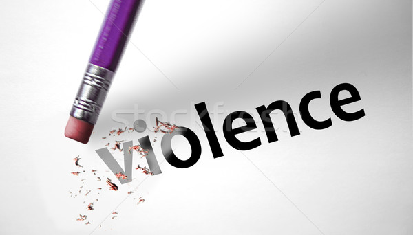Radír szó erőszak család papír szex Stock fotó © klublu
