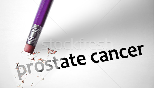 Eraser deleting the concept Prostate Cancer  Stock photo © klublu