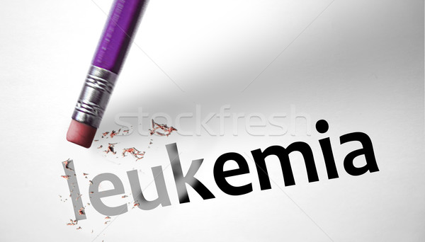 Eraser deleting the word Leukemia  Stock photo © klublu