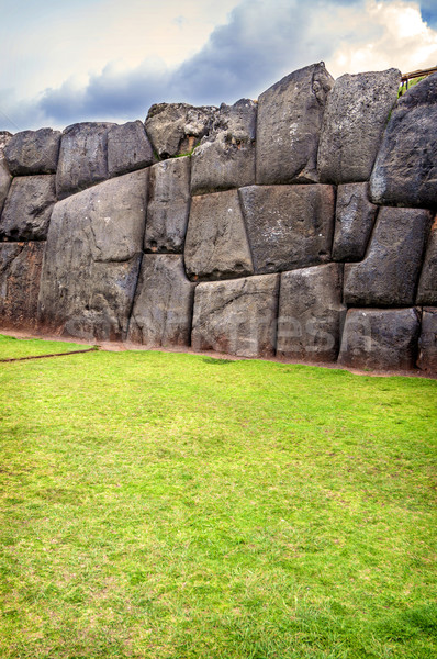 Falak erőd Peru város fal világ Stock fotó © klublu