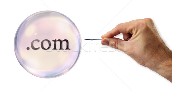 Internet buborék tű üzlet fal utca Stock fotó © klublu