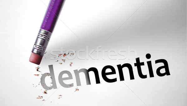 Eraser deleting the word Dementia  Stock photo © klublu