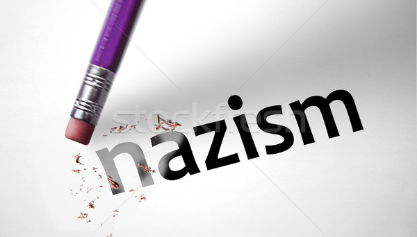 Eraser deleting the word Nazism  Stock photo © klublu