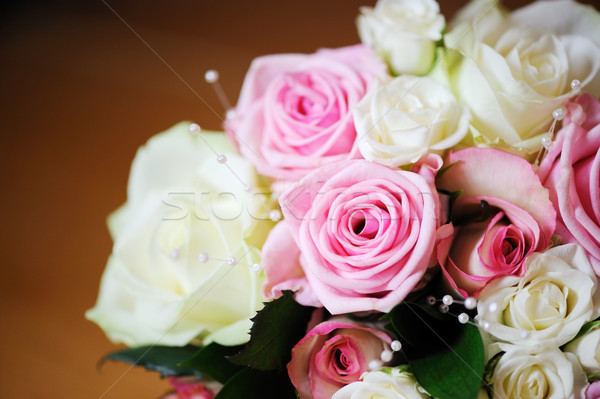 Pink and white roses Stock photo © KMWPhotography