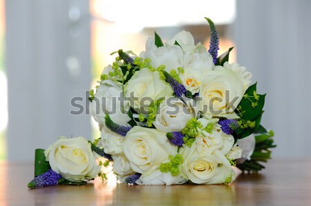 Stock fotó: Esküvő · virágok · asztal