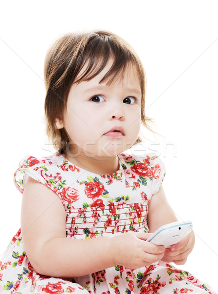 Girl looks worried Stock photo © KMWPhotography