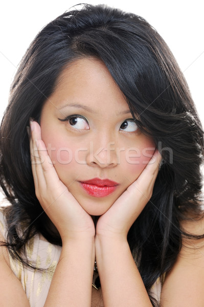 Girls face closeup Stock photo © KMWPhotography