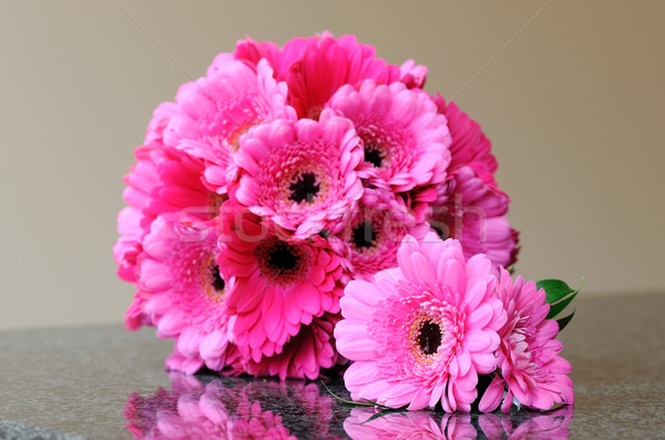 Rose bouquet boutonnière mariage jour mariée [[stock_photo]] © KMWPhotography