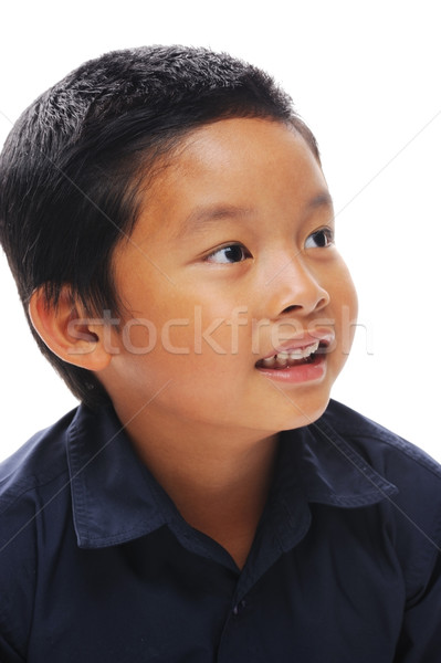 Asian boy looks sideways Stock photo © KMWPhotography
