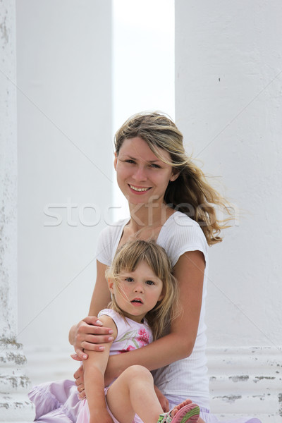 小女孩 母親 戶外活動 美麗 家庭 嬰兒 商業照片 © koca777