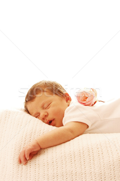 Uno cute pequeño bebé dormir recién nacido Foto stock © koca777