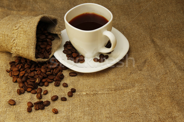 coffee mug and coffee beans  Stock photo © koca777