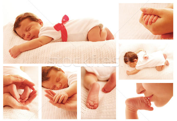 one cute little newborn baby Stock photo © koca777