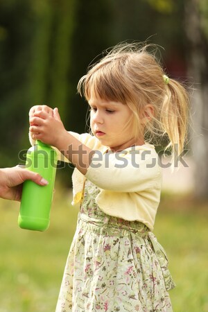 Belle petite fille nature famille fille bébé [[stock_photo]] © koca777